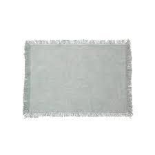 SET DE TABLE EN COTON-MAHA VERT MENTHE-RECT 45X30CM