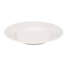 ASSIETTE CREUSE RONDE EN PORCELAINE-22CM-PERLE BLANCHE – Image 3
