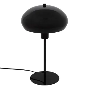 LAMPE DE TABLE-38CM-TOUT EN METAL-FORME CHAMPIGNON-NOIR
