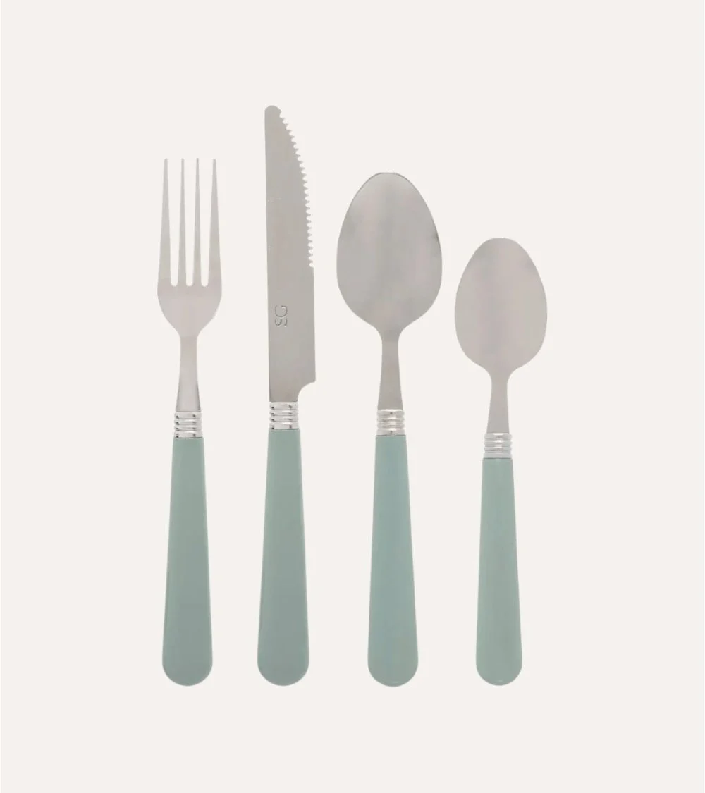 MENAGERE-24PCS EN INOX-COLORAMA MANCHE VERT – Image 2