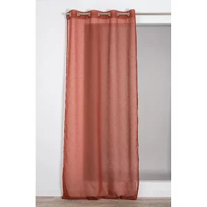 RIDEAU PRET A POSER-140X280CM-VOILAGE ROUILLE