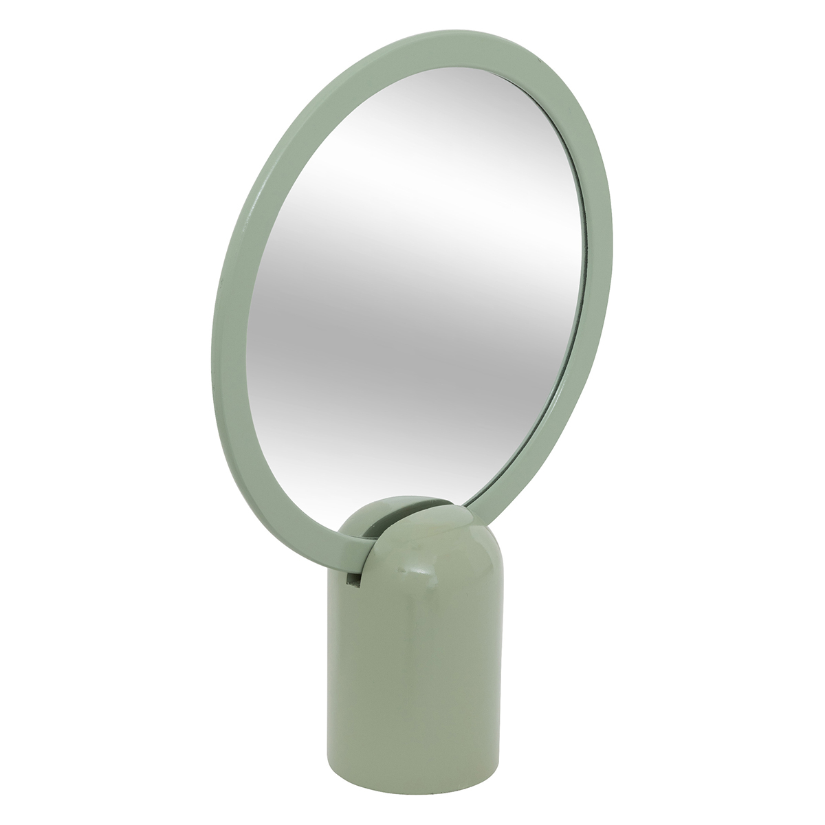 Miroir a poser rond sur socle-29,5x40,5x9,7cm vick-vert – Image 2