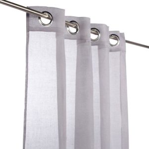 RIDEAU PRET A POSER-140X280CM-VOILAGE-GRIS