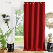 RIDEAU PRET A POSER OCCULTANT-140X265CM-ROUGE