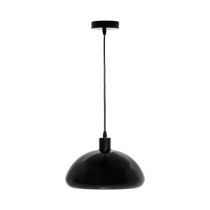 Lustre 1 lampe-13,4x27,5-tout en métal-noir