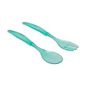 COUVERTS A SALADE EN PLASTIQUE-2PCS-C9CM-VERT MENTHE