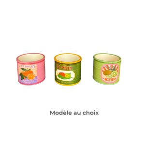 Vase en ceramique-7,3x6,3cm-motif fruits et légumes ASST