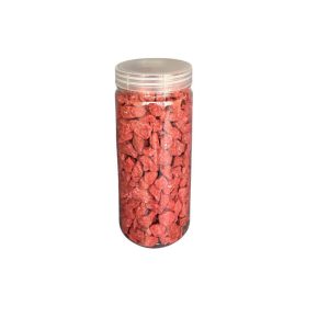 Pierre décorative-750G/0,9-1-2cm-rouge fonce