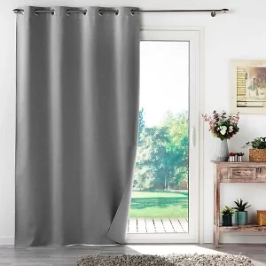 RIDEAU PRET A POSER OCCULTANT-140X265CM-GRIS