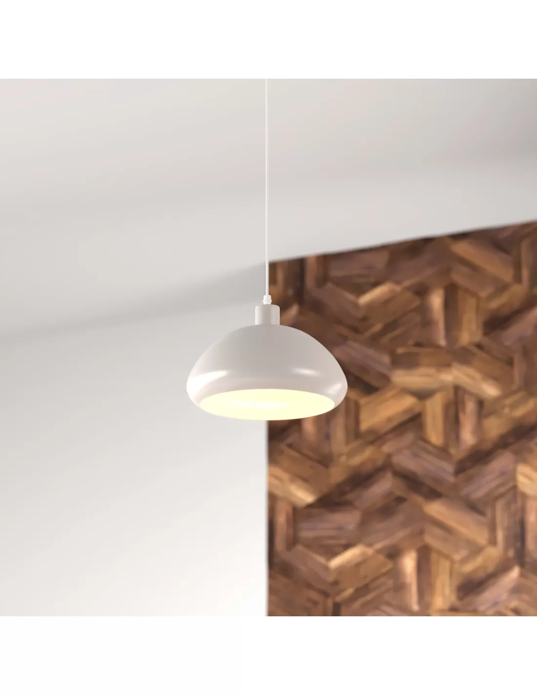 Lustre 1 lampe-13,4x27,5cm-tout en métal-taupe – Image 7