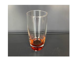 Verre a eau-400ml-transparent fond-orange