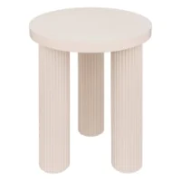 Table a café ronde-40x45cm-en mdf tella crème