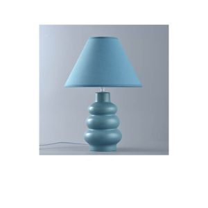 Lampe de table-41cm-en céramique-bleu abj bleu