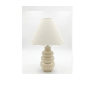 Lampe de table-41cm-en céramique crème abj crème