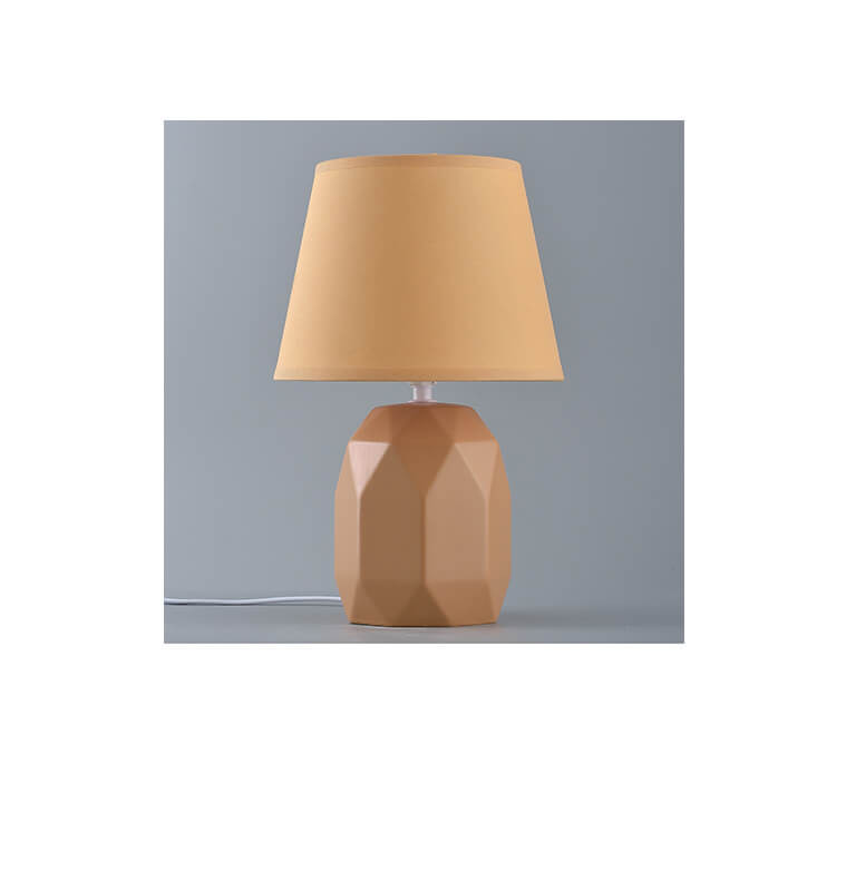 Lampe de table-31cm-en céramique- rose abj rose