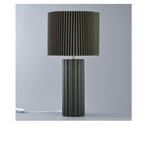 Lampe de table-30x60cm-en céramique-vert fonce abj vert clair