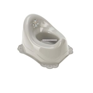 Pot pour bebe en plastique motif girafes-gris