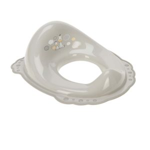 Réducteur de WC pour bebe en plastique motif girafes-gris