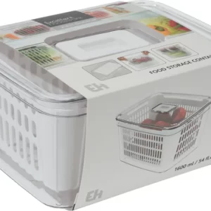 ORGANISATEUR DE REFRIGIRATEUR EN PLASTIQUE-1600ML-TRANSPARENT