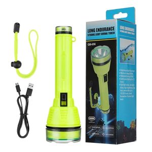 Lampe torche a led amphibile-6,3x21cm-15w-vert