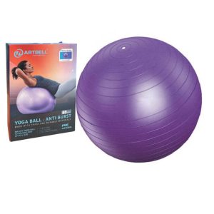 Balle de yoga-65cm-en pvc violet