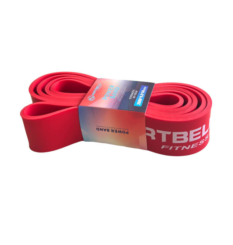 Bande de résistance fitness-208x4,4cm-rouge