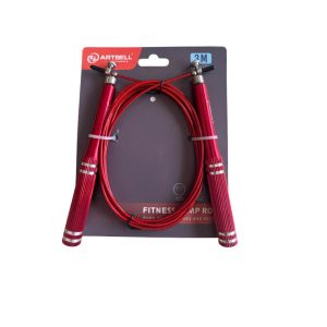 Corde a sauter 3M rouge-argente