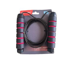 Corde a sauter 3m-noir-rouge