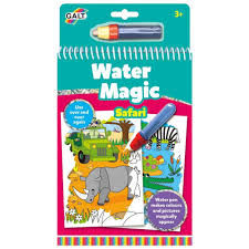 CAHIER DE COLORIAGE+STYLO WATER MAGIC SAFARI+3ANS