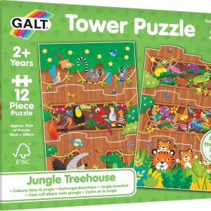 PUZZLE 12PCS-18X108CM-TOUR CABANE DANS LA JUNGLE+2ANS