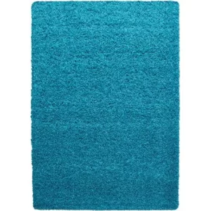 TAPIS DE SDB-50X80CM-EN MICROPOLYESTER-SHAGGY UNI VERT
