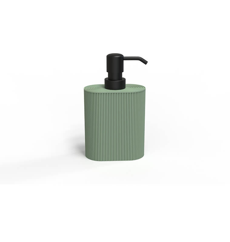 distributeur-a-savon-texture-vert-en-polyresine-105517-cm