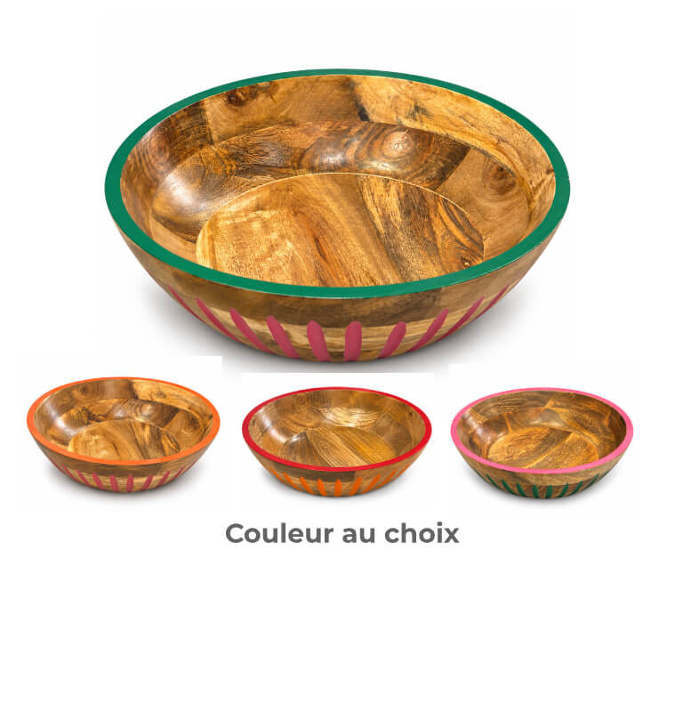 saladier-en-bois-de-manguier-avec-bordure-coloree-35-x-10-cm