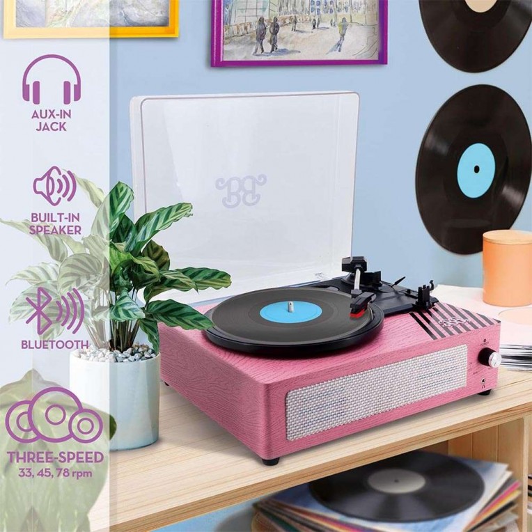lisciani-barbie-3-speed-retro-wooden-turntable-with-built-in-speaker-and-bluetooth-113637 (2)